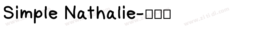 Simple Nathalie字体转换